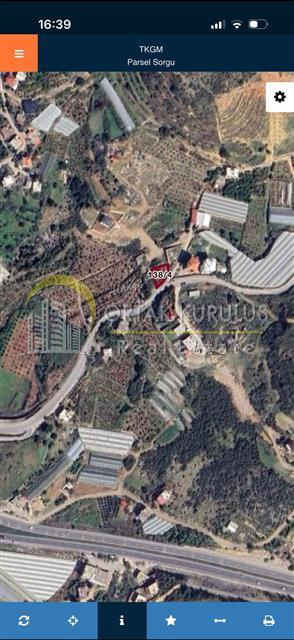 Villa Plot for Sale in Alanya Demirtaş Yeşilöz | 750m to the Sea, 399 m²