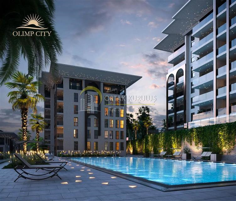'Lux stan sa pogledom na more 2+1 u Olimp Cityju, Kargıcak'