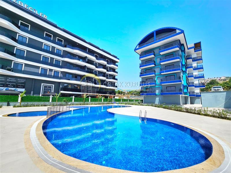Furnished 1+1 Apartment with Sea View in Alanya Kargicak