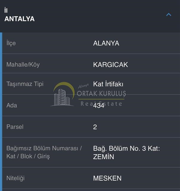 property for sale Kargıcak 73959