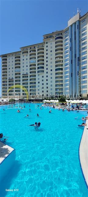 Kargıcak Gold City Residence Satılık 1+1 | Deniz Manzaralı Full Eşyalı