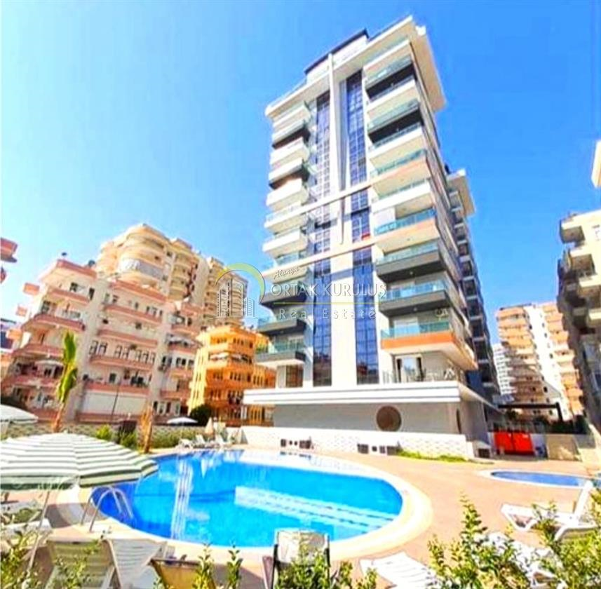 Voll möblierte 1+1 Wohnung zum Verkauf im Alanya Mahmutlar Family 2 Residence