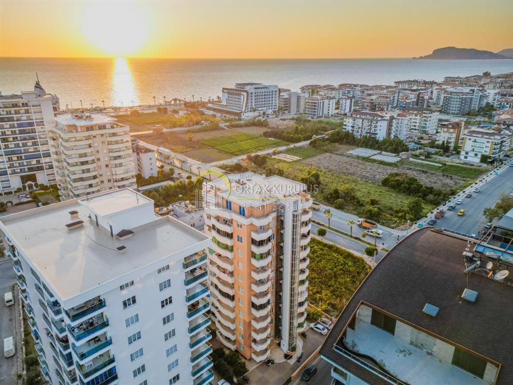 Alanya Mahmutlar Soysal 2 Residence Havsutsikt 2+1 Lägenhet