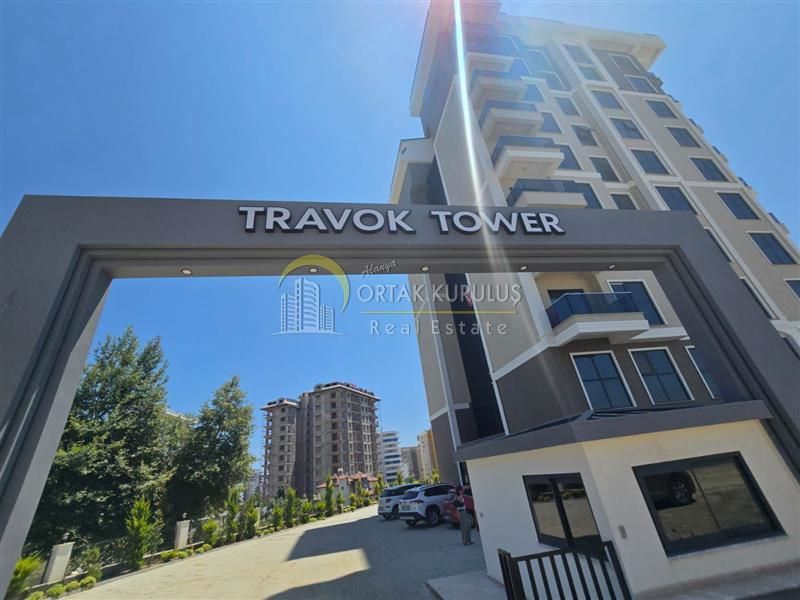 For sale in Mahmutlar, Alanya: 1+1 Brand New Apartment | Travok Tower Residence