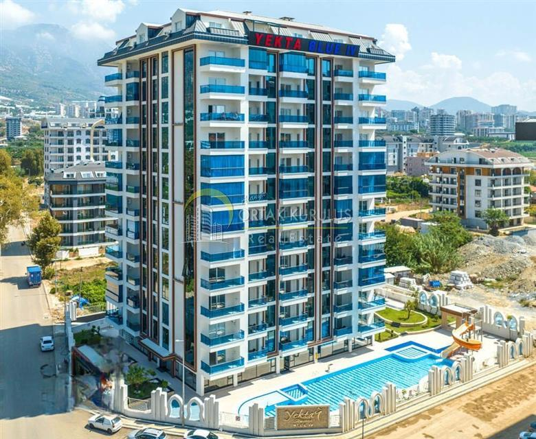 Mahmutlar Yekta Blue 4 komada 1+1 stanova na prodaju | sa sistemom grijanja | šifra 6863