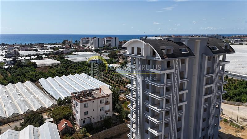 Denize 550m, Alanya Payallar’da Satılık 1+1 Daire - Yeni Yapı