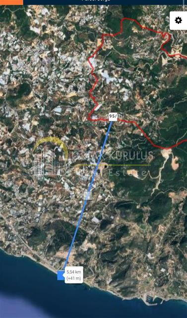 Alanya Elikesik’te Deniz Manzaralı Satılık Arsa | 1.426m² - Kod 6627