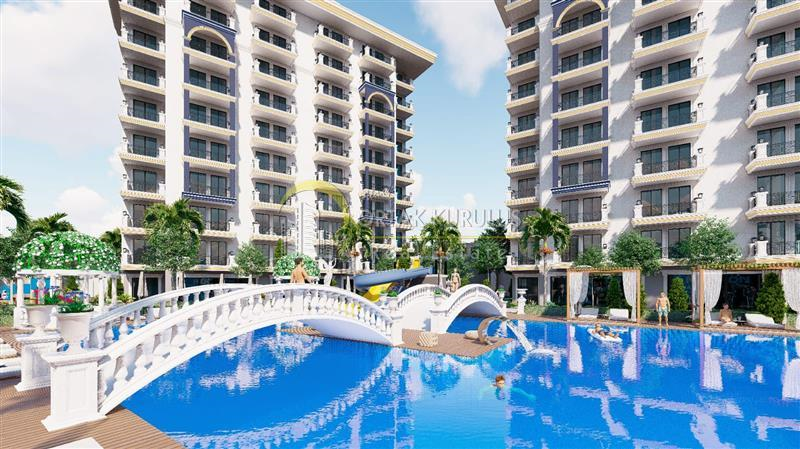 Alanya Avsallar’da Denize Yakın Havuz Manzaralı 1+1 Daire