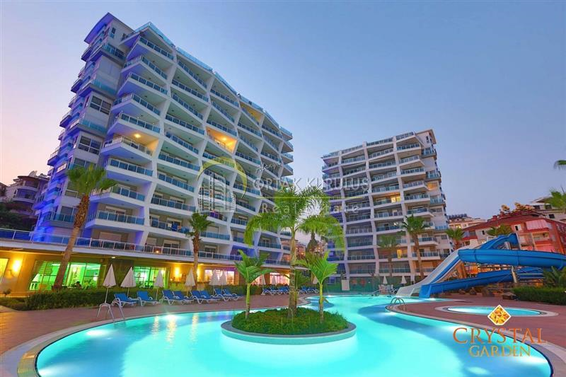 Alanya Crystal Garden Satılık 3+1 Dubleks | Vatandaşlığa Uygun Deniz Manzaralı