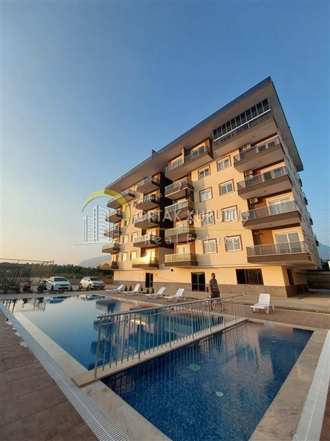 Alanya Kargıcak med bjergudsigt 1+1 lejlighed til salg | Barsel 10 Residence.