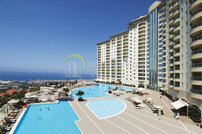 Alanya Kargicak Gold City Furnished Apartment for Sale with Sea View