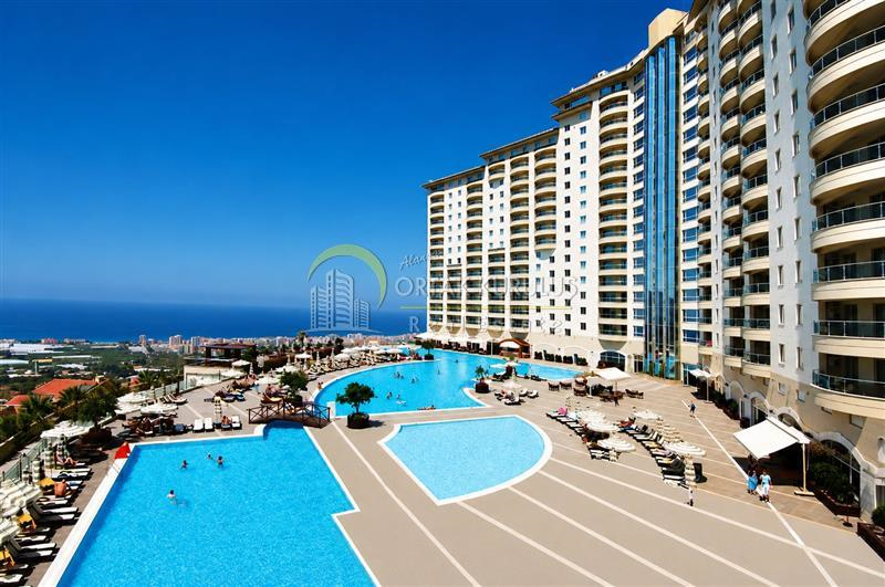 Kargıcak Gold City Residence Satılık 1+1 | Deniz Manzaralı Full Eşyalı