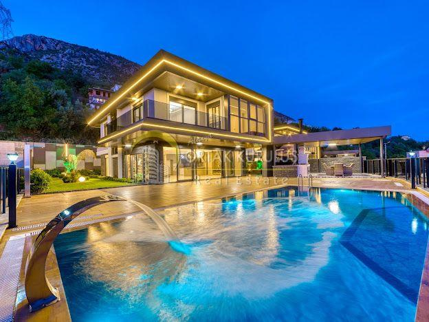 Alanya Kestel Satılık VIP Villa | Vatandaşlığa Uygun Deniz Manzaralı 4+1