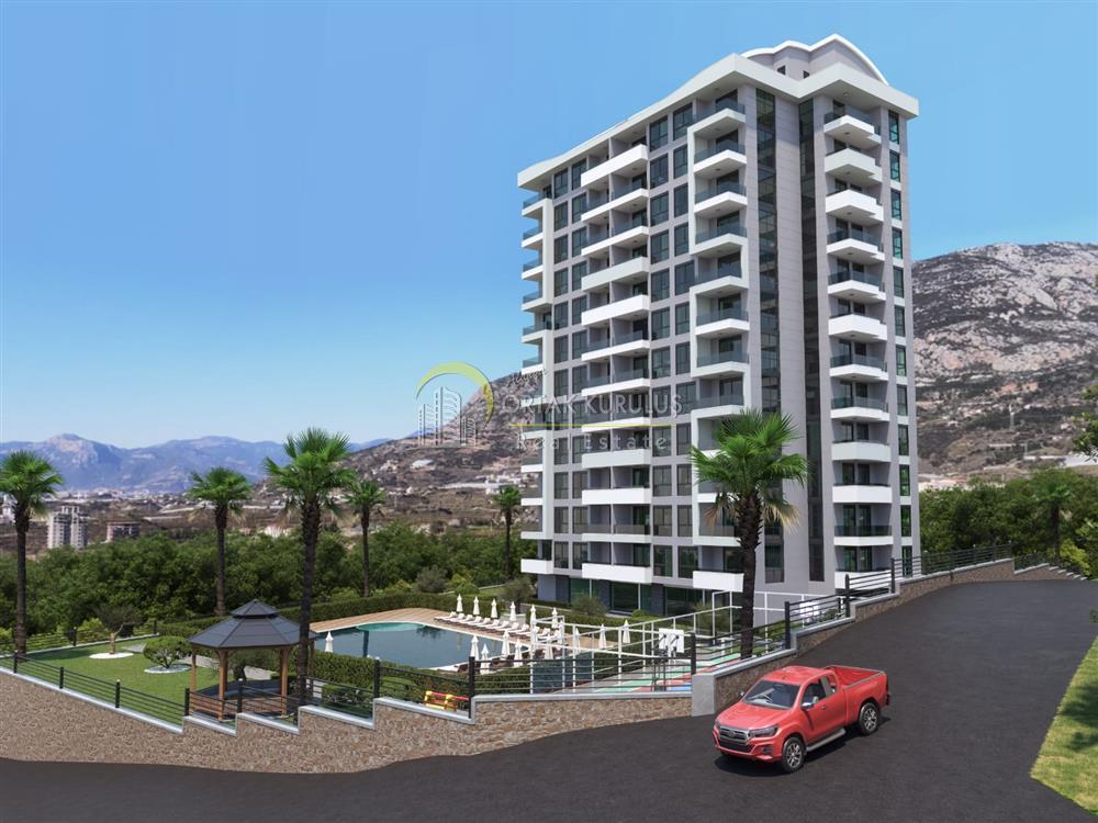 Mahmutlar Sea View Momentus Apartment for Sale 1+1