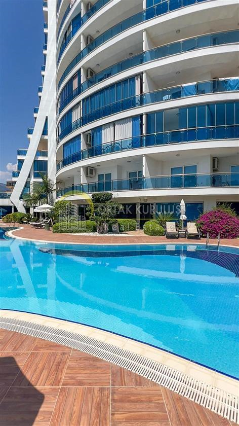 Deniz Manzaralı 1+1 Daire - Alanya Mahmutlar'da Kiralık