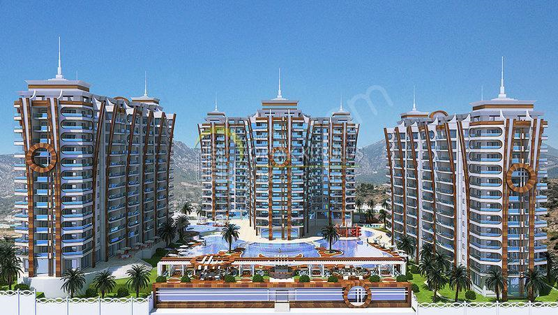 1+1 Furnished Apartment for Sale in Mahmutlar Azura Park – Sea View