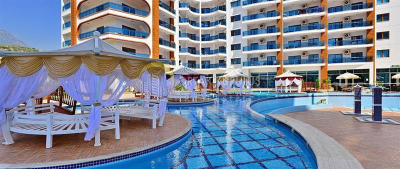1+1 Furnished Apartment in Alanya Mahmutlar Azura Park | Full site