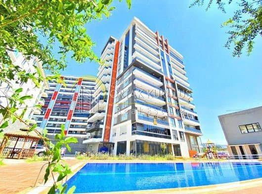 Mahmutlar Diamond Tower 3+1 möblerad lägenhet till salu - Söderläge