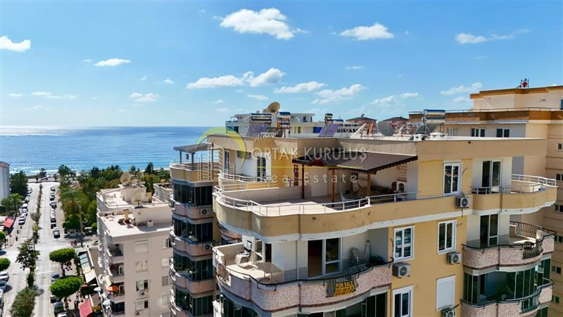 4+1 Sea View Apartment for Rent at Mahmutlar Zeyma Residence