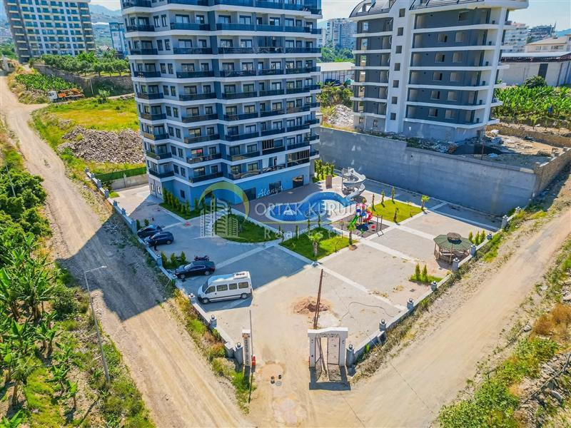 Mahmutlar Fenercioğlu Residence Satılık 1+1 | 9. Kat Deniz Manzaralı Tam Güney Cephe