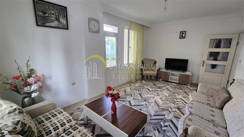 Mahmutlar Kiralık 1+1 Ayrı Mutfak | Denize 250m 85 m² Eşyalı 2 Balkonlu
