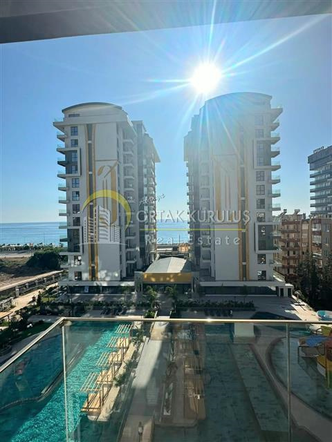 Mahmutlar Cebeci Towers Satılık 1+1 | 4. Kat Deniz Manzaralı Güney Cephe VIP Ev