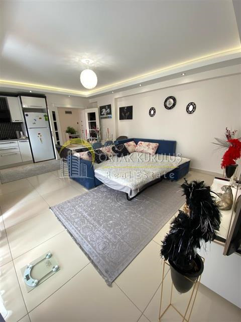 Alanya Mahmutlar Tuesday Market - 300 Meters to the Sea, Fully Furnished 1+1 Apartment for Rent!
