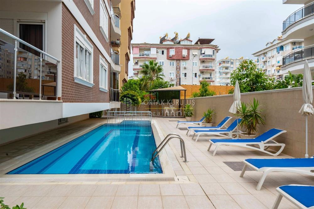 2+1 Apartment for Sale in Alanya Oba Göl, No Additional Costs - Güneş Apartment