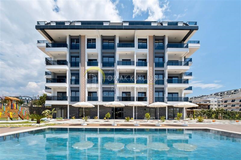 Alanya Oba Ruby Hill Residence Satılık 2+1 | Kale & Deniz Manzaralı
